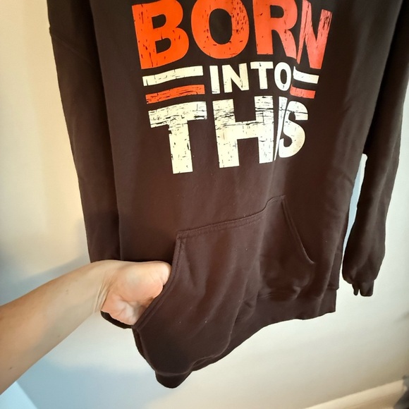 Gildan Browns Hoodie, size L - Picture 3 of 4